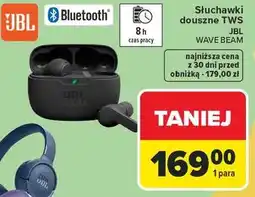 Carrefour Słuchawki douszne TWS JBL WAVE BEAM oferta