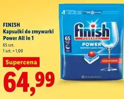 Lidl FINISH Kapsułki do zmywarki Power All in 1 oferta