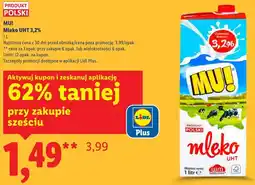 Lidl MU! Mleko UHT 3,2% oferta