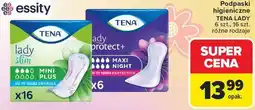 Carrefour Podpaski higieniczne TENA LADY 6 szt., 16 szt. różne rodzaje oferta