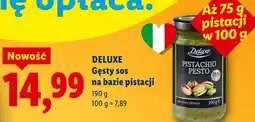 Lidl DELUXE Gęsty sos na bazie pistacji oferta