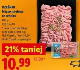 Lidl RZEŹNIK Mięso mielone ze schabu oferta