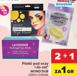 Carrefour Płatki pod oczy i do ust MOND'SUB różne rodzaje oferta