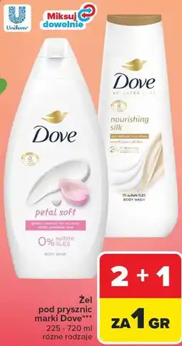 Carrefour Żel pod prysznic marki Dove oferta