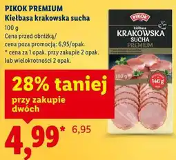 Lidl PIKOK PREMIUM Kiełbasa krakowska sucha oferta