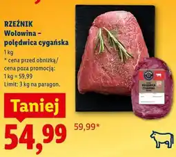 Lidl RZEŹNIK Wołowina - polędwica cygańska oferta