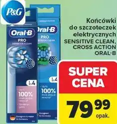 Carrefour Końcówki do szczoteczek elektrycznych SENSITIVE CLEAN, CROSS ACTION ORAL-B oferta