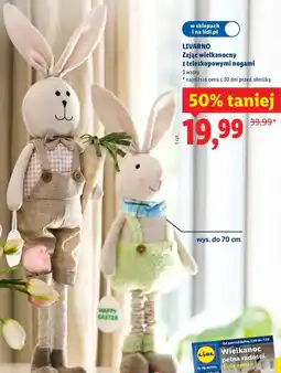 Lidl LIVARNO Zając wielkanocny z teleskopowymi nogami oferta