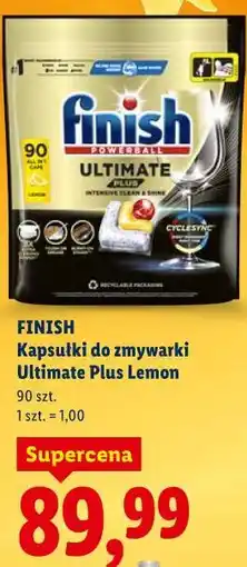 Lidl FINISH Kapsułki do zmywarki Ultimate Plus Lemon oferta