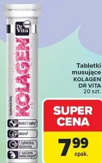 Carrefour Tabletki musujące KOLAGEN DR VITA 20 szt oferta
