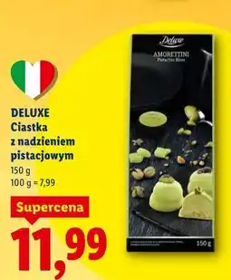 Lidl Deluxe Ciastka z nadzieniem pistacjowym oferta