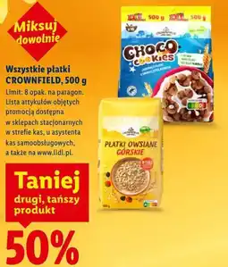 Lidl Wszystkie płatki CROWNFIELD oferta