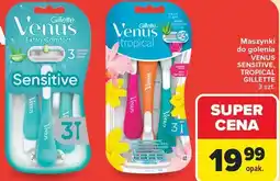 Carrefour Maszynki do golenia Venus Sensitive, Tropical Gillette 3 szt oferta