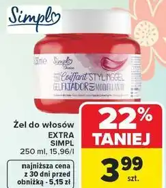 Carrefour Żel do włosów EXTRA SIMPL oferta