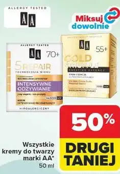 Carrefour Wszystkie kremy do twarzy marki AA oferta