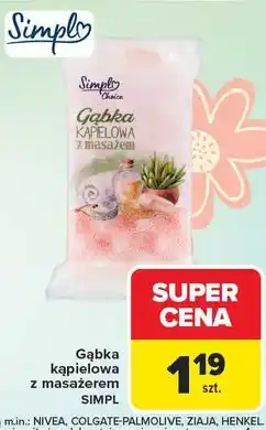 Carrefour Gąbka kąpielowa z masażerem Simpl oferta