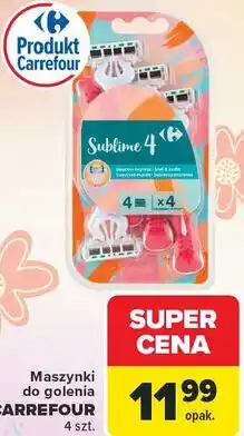Carrefour Maszynki do golenia Carrefour 4 szt oferta