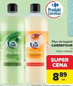 Carrefour Płyn do kąpieli Carrefour Soft oferta