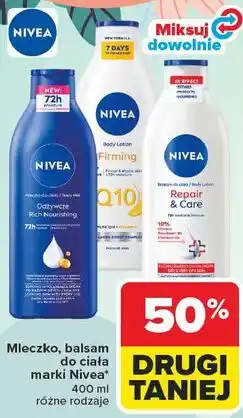 Carrefour Mleczko, balsam do ciała marki Nivea różne rodzaje oferta