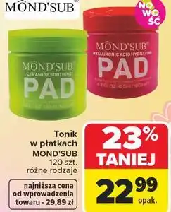 Carrefour Tonik w płatkach MOND'SUB 120 szt. różne rodzaje oferta