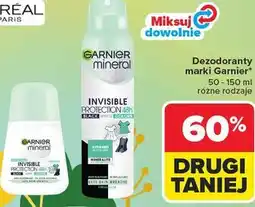 Carrefour Dezodoranty marki Garnier (różne rodzaje) oferta