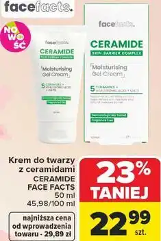 Carrefour Krem do twarzy z ceramidami Ceramide Face Facts oferta