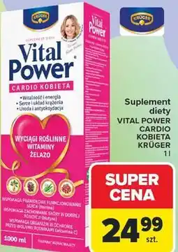 Carrefour Suplement diety VITAL POWER CARDIO KOBIETA KRÜGER oferta