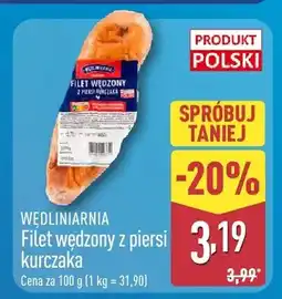 ALDI Filet wędzony z diersi kurczaka oferta