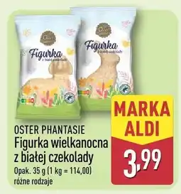 ALDI Figurka wielkanocna z białej czekolady oferta