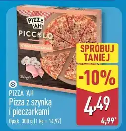 ALDI Pizza z szynką i pieczarkami oferta