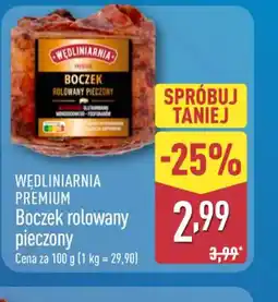 ALDI Wędliniarnia Boczek rolowany pieczony oferta