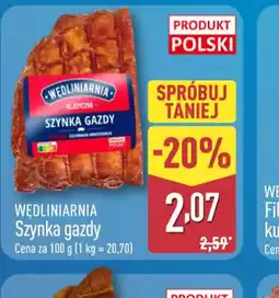 ALDI Wędliniarnia Szynka gazdy oferta