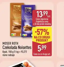 ALDI Czekolada Noisettes Moser Roth oferta