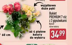 ALDI Bukiet 7 róż z gipsówkami oferta