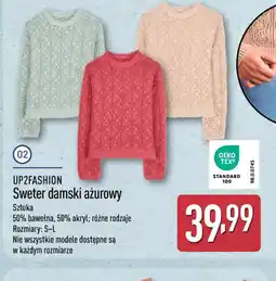 ALDI UP2FASHION Sweter damski ażurowy oferta
