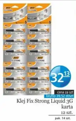 Specjał Klej Fix Strong Liquid 3G karta oferta