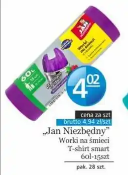Specjał "Jan Niezbędny" Worki na śmieci T-shirt smart 60 l oferta