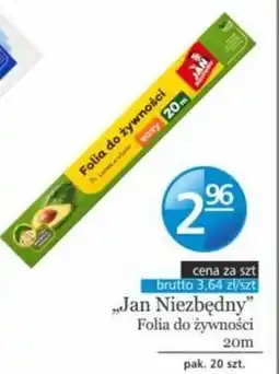 Specjał ,,Jan Niezbędny" Folia do żywności 20 m oferta