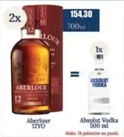 Specjał Aberlour 12yo / absolut vodka oferta