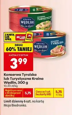 Biedronka Konserwa tyroleska oferta