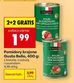 Biedronka Polpa di pomodoro con cipolla e aglio - pomidory krojone z bazylią, z cebulą i czosnkiem oferta