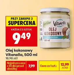 Biedronka Olej kokosowy nierafinowany oferta