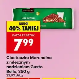 Biedronka Ciasteczka z mlecznym nadzieniem Gusto Bello oferta