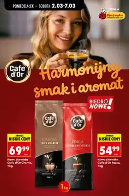 Biedronka Kawa ziarnista Crema oferta