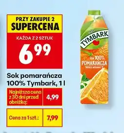 Biedronka Sok pomarańcza 100% oferta