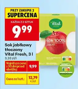 Biedronka Sok jabłkowy tłoczony 100% oferta