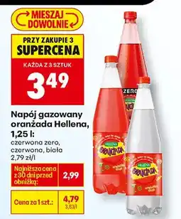 Biedronka Napój gazowany oranżada czerwona zero oferta