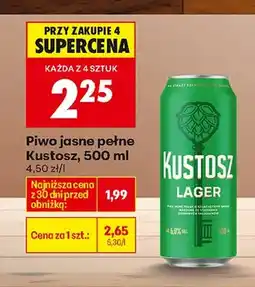 Biedronka Piwo jasne pełne lager oferta