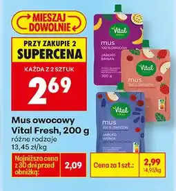 Biedronka Mus owocowy różne rodzaje oferta