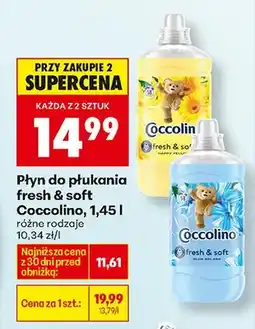 Biedronka Płyn do płukania fresh & soft różne rodzaje oferta